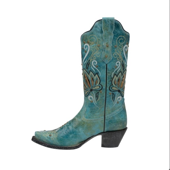 IVE WEST- Needles Turquesa Cowgirl fashion Boot - Picture 6 of 8